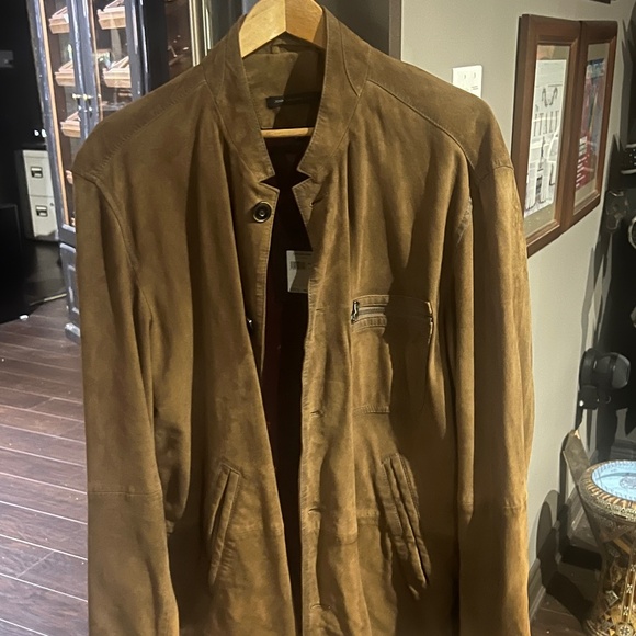 JOHN VARVATOS VINTAGE SUEDE JACKET - Picture 1 of 5